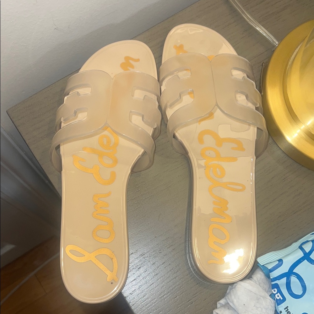 Sam Edelman Beige Slide Sandals